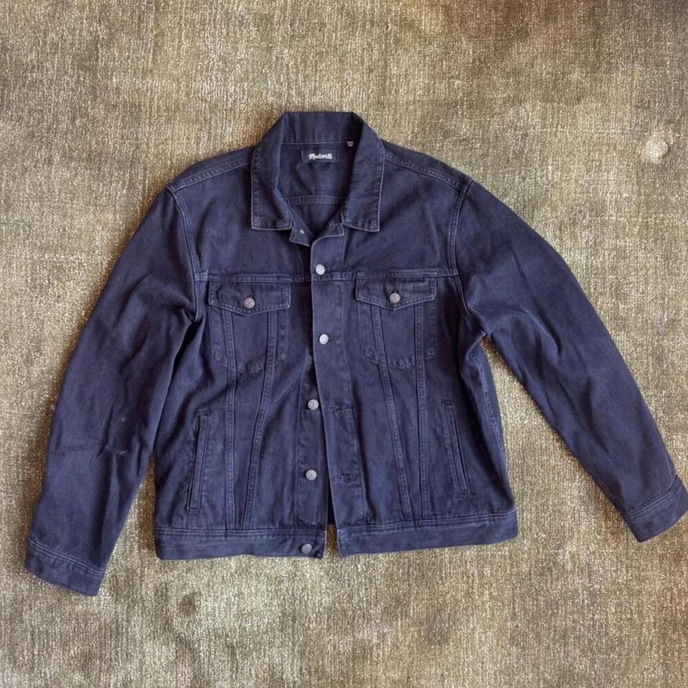 Madewell Men's Navy and Black Jacket